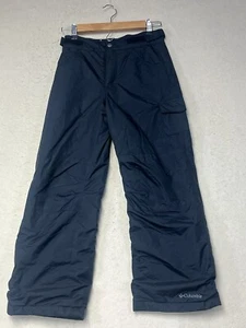 Columbia Pants Youth Medium 10-12 Black Nylon Pull on Rain Snow Wind Lined - Picture 1 of 10