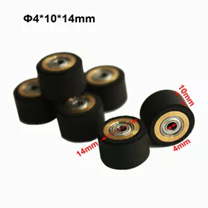10pcs rubber pinch roller wheel Mimaki Cutting plotter Vinyl Cutter 4x10x14mm - Picture 1 of 1
