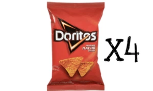 DORITOS Tortilla Chips, NACHO CHEESE LARGE x 4 bags FRESH CANADIAN - Picture 1 of 1