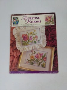 Vintage 1992 True Colors Bursting Blooms Flowers Counted Cross Stitch Booklet - Picture 1 of 5