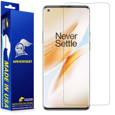 [2-Pack] ArmorSuit Clear Designed OnePlus 8 (2020) Max Coverage Screen Protector - Image 1 of 4
