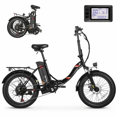 Bicicleta Eléctrica 20"Fat Tire 500W 48V🔋Bicicleta de Montaña Plegable EBike para Hombres/Mujeres Foto 1 de 4