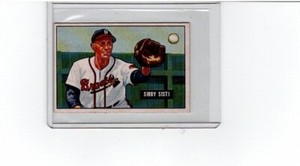 1951 Bowman #170 Sibby Sisti, infield-outfield, Boston Braves, EX