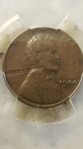 1944 wheat penny Pcgs VF 25 Obverse Lamination Mint Error - Picture 1 of 5