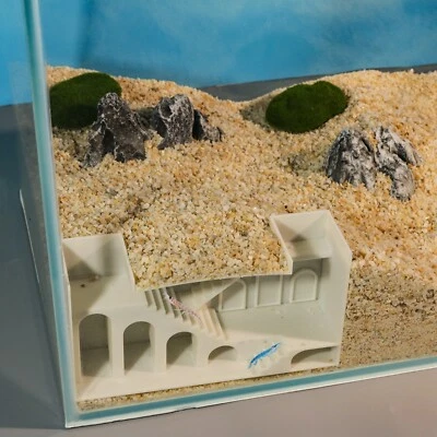 PLA 3D Print Rectangular Maze Underground Fish Tunnel Cave Aquarium Fish Decor - Image 1 of 4