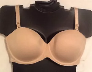 Reggiseno leggero multivia senza spalline BEIGE Lane Bryant Plus nuovo senza etichette 342431 - Foto 1 di 12