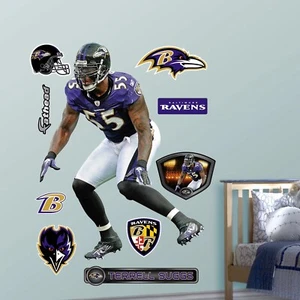 Terrell Suggs Ravens Legend REAL BIG Lifesize FATHEAD + all logo's Extras HOF - Picture 1 of 1