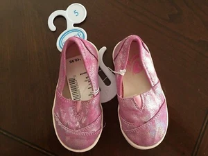 The Children's Place TCP Baby Girls Size 5 Pink sparkly slip -on shoes NWT - Picture 1 of 3