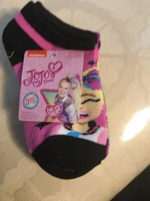 JoJo   Girls Socks  3 Pairs  7 - 10  - Image 1 of 2
