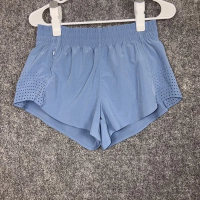 Pantalones Cortos Athleta Hustle 3" Para Mujer Talla S Azul Correr Activo Gimnasio Forrados Foto 1 de 4