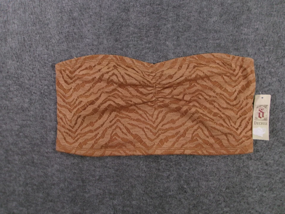 Nuevo Top Decree Tubo Mujer Grande Anacardo Animal Encaje Sin Tirantes Elástico Capas Foto 1 de 4