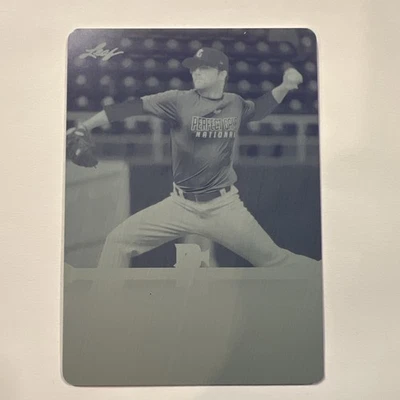 2013 Leaf Perfect Game Cyan Printing Plate qb1 Quinn Brodey 1/1 - Image 1 of 2