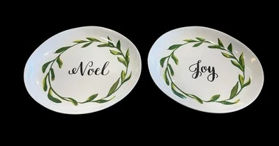 Target Threshold Melamine 8” Christmas Plates “Joy” & “Noel” Replacement - Image 1 of 4