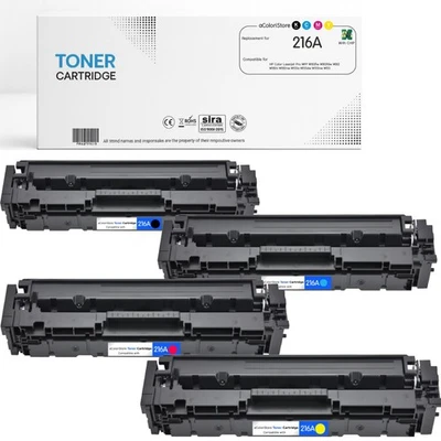 4 Toner compatibili per 216A HP Color Laserjet Pro MFP M183fw M183fdw M182 M155a - Immagine 1 di 4