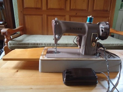 Singer 185K Electric Sewing Machine with Case Manual Bobbins Tools Fully Working - Image 1 of 4