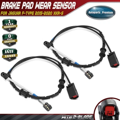 2x Rear LH &RH Disc Brake Pad Wear Sensor for Jaguar F-Type 2015-2020 XKR-S 2014 - Image 1 of 4