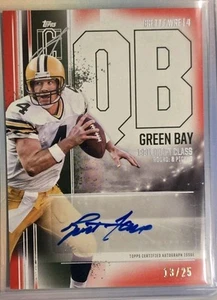 2024 Topps Signature Class RED Brett Favre Auto /25 VCA-BF Veterans Class - Picture 1 of 2