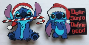 Fantasy Disney Pins Lot Stitch Christmas Candy Cane Dear Santa Define Good #K22 - Picture 1 of 2