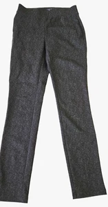 Tommy Hilfiger Damen Pull-On Stretch Anzughose, schwarz Fischgrätmuster, Größe 2 - Bild 1 von 6