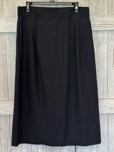 Transmit Women Skirt Black Pleated Waist 18/32 Made In USA - Picture 1 of 6