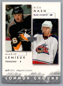 2002-03 UD Artistic Impressions Common Ground Mario Lemieux, Rick Nash #CG6 RC - Picture 1 of 2