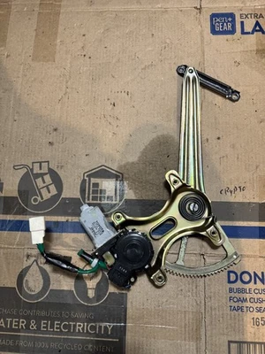 98-00 Lexus UCF20 LS400 Rear Left Driver Side Window Regulator w/ Motor OEM - Image 1 of 4