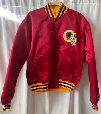Chaqueta de bombardero satinada vintage de los Washington Redskins Pro Line Starter para hombre grande NFL Foto 1 de 4