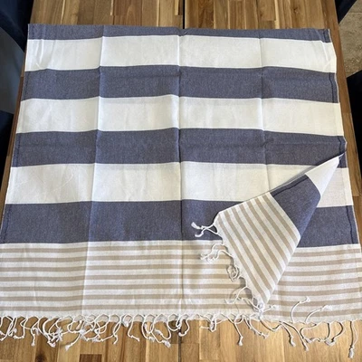 Eshma Mardini Turco Peshtemal Toalla Hammam Spa Playa Baño 100% Algodón Secado Rápido Foto 1 de 4