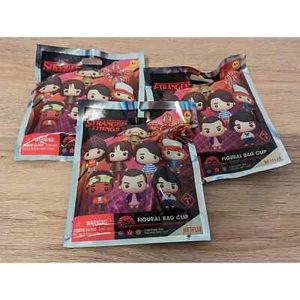 New Lot of 3 Stranger Things Series 1 Blind Bag Figural Key Chain/Bag Clip - Picture 1 of 5