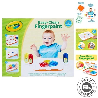 Estação de pintura a dedo criativa sem bagunça para crianças - Perfeita para artes e ofícios - Imagem 1 de 4