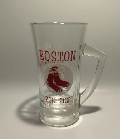 Vintage Boston Red Sox Glass Beer Mug 1967 American League Champs Cover