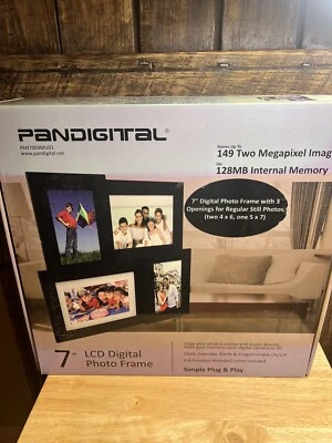 Pandigital PAN7004MU01 7" Digital Picture Frame128MB internal memory - Image 1 of 4