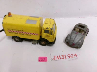 Corgi City Sanitation Truck Keep Our Town Clean #93187 & Tootsie Toy VW Bug - Image 1 of 4