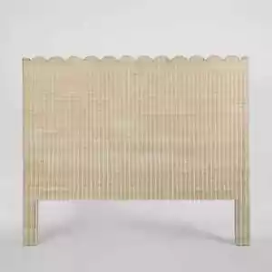 BELLE RATTAN QS BEDHEAD NATURAL By Florabelle Living - Picture 1 of 3