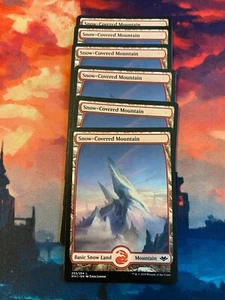 MTG Modern Horizons 1 Snow Covered Mountains x 10 - Picture 1 of 1