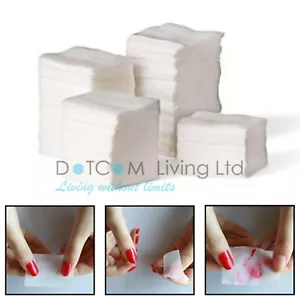 Lint Free Nail Art Wipes Paper Pad Tips Glue Polish Remover Clean mobile 900Pcs - Picture 1 of 9