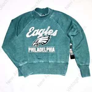 NFL Philadelphia Eagles Junior Size M Mock Neck Pullover, Fleece Graphic Sweater - Picture 1 of 4
