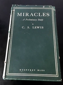 C.S. LEWIS MIRACLES A PRELIMINARY STUDY H/B 1948 RARE - Picture 1 of 7