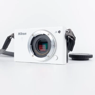 Nikon 1 J4 18MP Mirrorless Digital Camera Body - White_ - Image 1 of 4