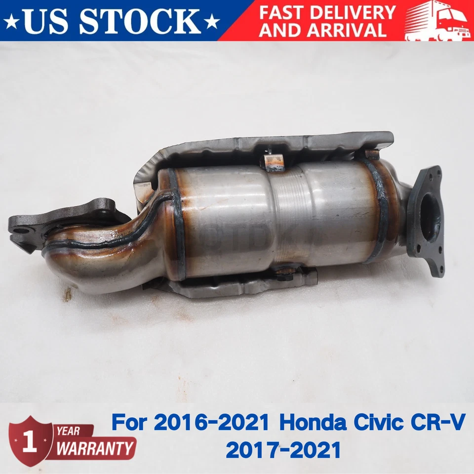 Front Catalytic Converter Fits for 2016-2021 Honda Civic CR-V 2017-2021 - Изображение 1 из 4