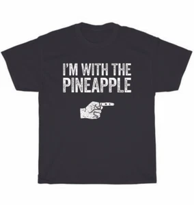 I'm With The Pineapple Costume Funny Halloween Couple T-Shirt Unisex Tee Gift - Picture 1 of 4