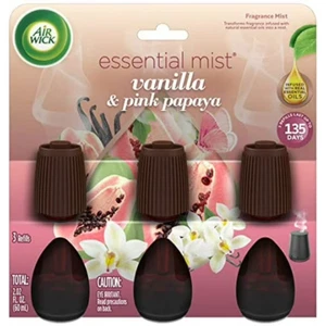 Air Wick Essential Mist Refill, 3 Ct, Vanilla and Pink Papaya, Essential Oils - Picture 1 of 1