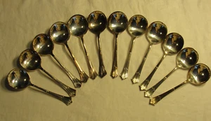 LOTE DE 12 CUCHARAS SOPERA CREMA PLATO PLATA ALBANY INTERNACIONAL *96 - Imagen 1 de 9