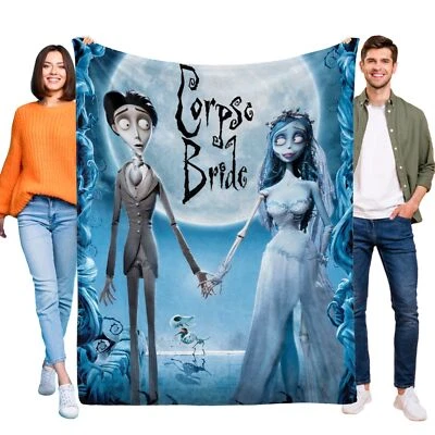 Corpse Bride Blanket Flannel Throw for Bed Sofa Office Lightweight Birthday Gift - Image 1 of 4