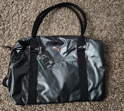 Puma Metallic Logo Black Mia Tote Bag NEW - Image 1 of 4
