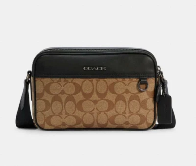 NWT COACH men's Graham Crossbody In Signature Canvas C4148/CP062/CE638/CE746 - Image 1 of 4