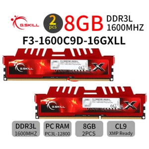 G.SKILL Ripjaws X 16GB 2x 8GB DDR3L 1600MHz PC3L 12800U 1.35V CL9 Desktop RAM BT - Picture 1 of 7
