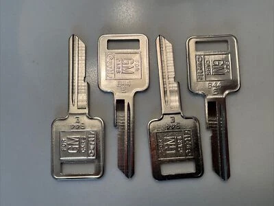 (4) Curtis GENERAL MOTORS GM B-44E Blank Keys Made in USA - Image 1 of 2