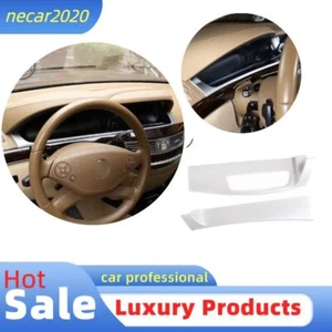 For Benz S Class 08-2012 ABS Chrome Car Instrument Lower Panel Cover Trim Strip - Picture 1 of 12