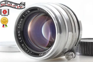 [Near MINT] Canon 50mm f/1.8 Chrome Silver L39 LTM Leica Mount Lens From JAPAN - Picture 1 of 8